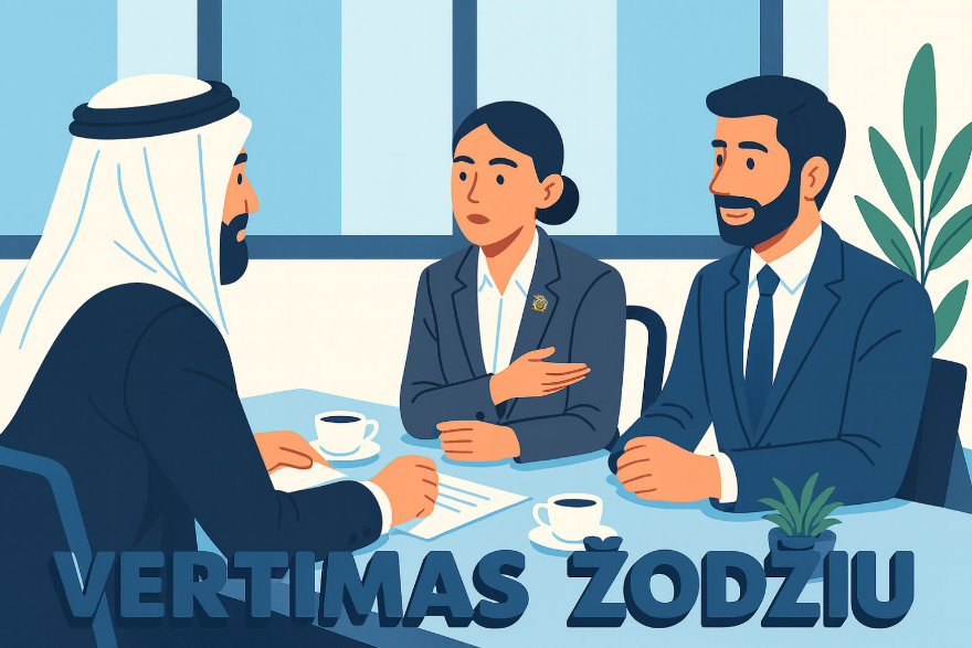 vertėjai žodžiu - iliustracija