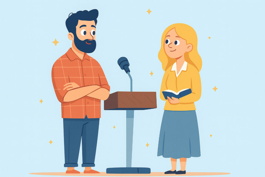 vertėjai žodžiu - iliustracija