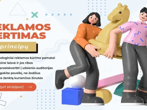 Reklamos vertimas - figūrėlės neša kūrybinę idėją